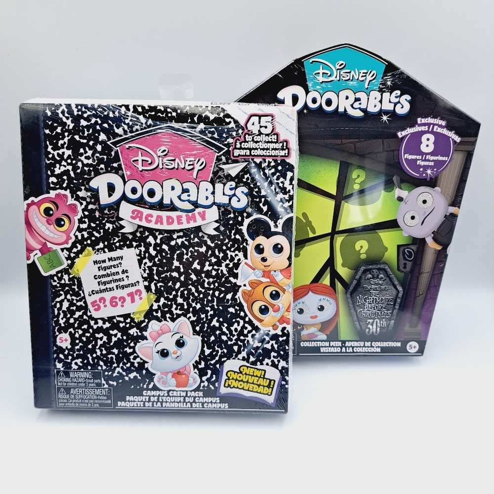 Disney Doorables Bundle Nightmare Before Christmas & Academy Campus Crew Pack